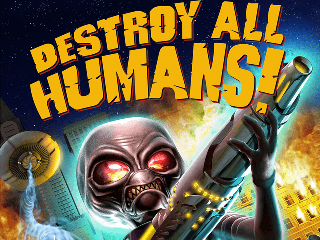 Destroy All Humans title screen for Xbox